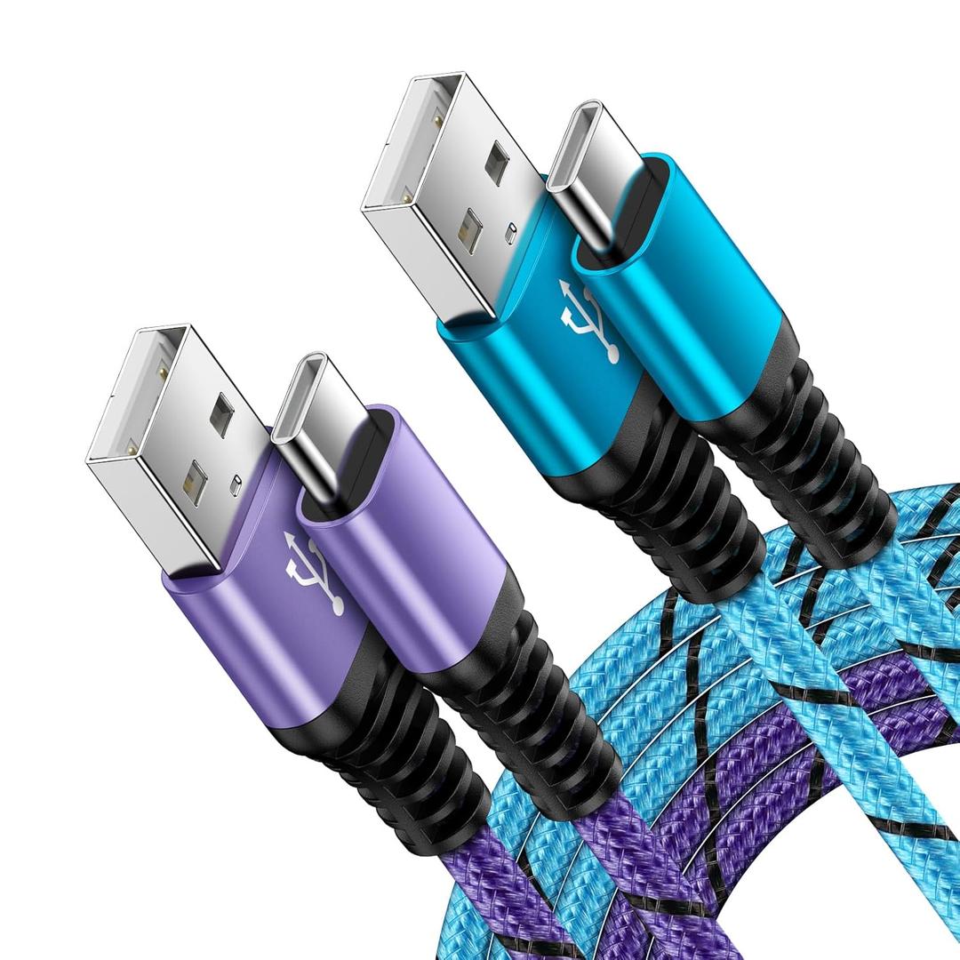 USB to USB C Cable Car Carplay Cable for iPhone 17 17 Pro Air 17 Pro Max 16e 16 15 Plus Car Charger Cord, 2Pack 3FT USB A to USB C 3.1A Fast Charging Type-C Charger Cord for Samsung Galaxy A17 A16 S25