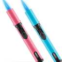 Urgrette Spring Colors 2 Pack Butane Torch Lighter, 6-inch Jet Flame Butane Lighters Refillable Pen Lighter for Grill BBQ Camping (Gas Not Included) Aqua Blue & Peach Pink
