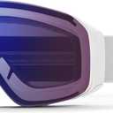 SMITH 4D MAG S Goggles with ChromaPop Lens  Easy Lens Change Technology for Skiing & Snowboarding  For Smaller Faces
