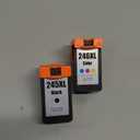 246XL 245XL Ink Cartridge Replacement for Canon 245XL 246XL Combo Pack Compatible for Canon Ink 245 and 246 Work for Pixma TS202 TS3122 TR4520 TR4522 iP2820 MX490 MX492 MG2522 MG2420 MG2920, 2 Pack