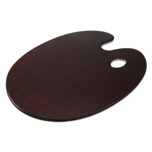 HEVSTIL Wooden Palette - Oval Oil Painting Palette with Gouache Color Seal