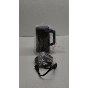 1.5L Electric Kettle Stainless Steel, Double Wall Cool Touch Teapot, Fast Boil,5 Temperature Control, LED Display, Auto Shut-Off, BPA-Free,Keep Warm Function, Ideal for Tea & Coffee,Black