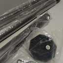 Curtain Rods No Drilling, Adjustable 51–168 Inch, Black