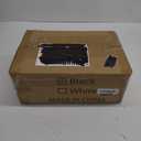 DOLALIKE Expandable kitchen Countertop Organizer, Stackable Cabinet Shelf Organizers, Space Saving Spice Rack Pantry Storage for Bathroom Office Organization (Black, 2 Pack)