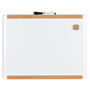 U Brands Pin-It Magnetic Dry Erase Board, 20 x 16 Inches, White Frame, 428U00-01