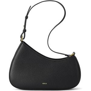 Shoulder Bag for Women, Small Cute Purse Leather Handbag, Trendy Crescent Clutch with Zipper Little Lightweight Going Out Bag