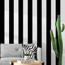 Guvana 197"x17.7" Black and White Stripe Contact Paper Peel and Stick Wallpaper Self-Adhesive Wallpaper Removable Contact Paper Modern for Living Room Bedroom Countertop Shelf Drawer Decor