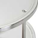 Juvale 2-Tier Lazy Susan Spice Rack Organizer for Cabinet - 10.5 in, Stainless Steel - Kitchen Countertop Organizer & Spice Carousel for Pantry Organization