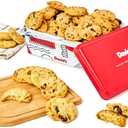 David's Cookies Cranberry Pistachio Biscuits Sweet Sampler Tin - Irresistible Crunch, Snacks And Bakery Treats - Ideal for Snacking And Gifting - Delicious Gourmet Food Gift For All Occasions 9.3oz, Best Before: 09/11/25