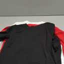 SOLY HUX Girl's Long Sleeve T-Shirts 3 Packs Basic Tops Crew Neck Fitted Tees Fall Clothes, Small, Red Black White