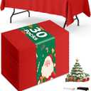 Niuara Red Plastic Table Cloth - 30 Pack 54" 108" Rectangle Disposable Tablecloths for 6FT Tables, Waterproof Table Cover for Party, Holiday & Gathering Use
