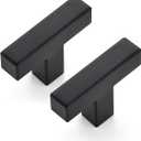 Ravinte 25 Pack 2 inch Length Square Cabinet Pulls Matte Black Stainless Steel Kitchen Drawer Pulls Cupboard Handles Cabinet Handles