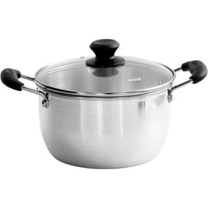 IMUSA 4QT ALUM STOCK POT W/GLASS LID