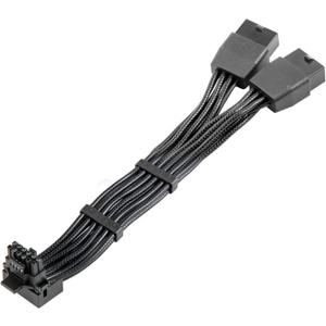 12VHPWR 90 Degree Adapter to 2X 8Pin: 16AWG 16 PIN GPU Right Angle PCI-E 5.0 Extension for for Graphic Card GPU 12+4pin RTX 3090Ti 4070Ti 4080 4090 (Type B)