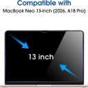 amFilm Designed for MacBook Neo 13-Inch (2026 Released) Tempered Glass Screen Protector [Zero Bubbles][9H Hardness][ Anti-Scratch][ Anti-Fingerprint], 1 Pack