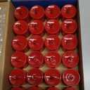 LANKER 24 Pack Flameless Led Tea Lights Candles, Flickering Red Battery Operated Electronic Fake Candles, Decorations for Wedding, Party, Christmas, Halloween (Red)