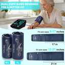 Blood Pressure Monitors for Home Use, Automatic Upper Arm Blood Pressure Monitor with Dual-Size bp Machine Cuffs (917" & 1321"), Large LED Backlit Display with 3x199 Reading Memory Black