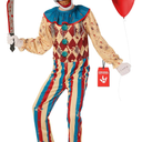 Morph Scary Clown Costume - Creepy Killer Clown Costume for Kids - Halloween, Size M
