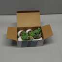 Der Rose Set of 6 Succulents Plants Artificial in Pots Small Fake Plants for Bedroom Aesthetic Living Room Shelf Bathroom Decor Office Desk Accessories (Green)