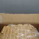 Diaper Caddy Organizer, Paper Rope Storage Baskets Nursery Bin with Removable Divider, Portable Car Organizer for Diapers, Baby Shower Gifts, Newborn Essentials Must Haves