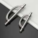 Amerdeco 10 Pack Brushed Satin Nickel Cabinet Pulls 5 Inch(128MM) Hole Centers Kitchen Cabinet Handles Hardware Kitchen Handles for Cabinets Cupboard Handles Drawer Pulls
