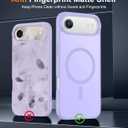 SPIDERCASE for iPhone Air Case, Magnetic Translucent Matte Case with 2PCS Tempered Glass Screen Protector Slim Phone Case for iPhone Air 6.5'', Light Purple
