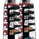 Extra Large 24 Pocket Hanging Shoe Rack - Space Saver & Closet Organizer