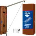 Play Platoon Hook and Ring Toss Bar Game for Adults - Wood Toss Ring Game for Adults - Perfect Home, Basements, & Bar Gifts (Scoreboard Brown with Pole)