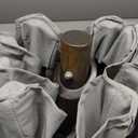 PURPLE LEAF 10' Round Patio Umbrella Outdoor Table Umbrella Aluminum Frame Market Umbrella Sun Umbrella with 8 Sturdy Ribs & Tilt for Garden Deck Lawn & Pool Light Gray,  (Umbrella only)