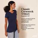 Amazon Essentials Women's Regular-Fit Short-Sleeve T-Shirt (Crewneck and V-Neck Options), Multipacks (White, S)