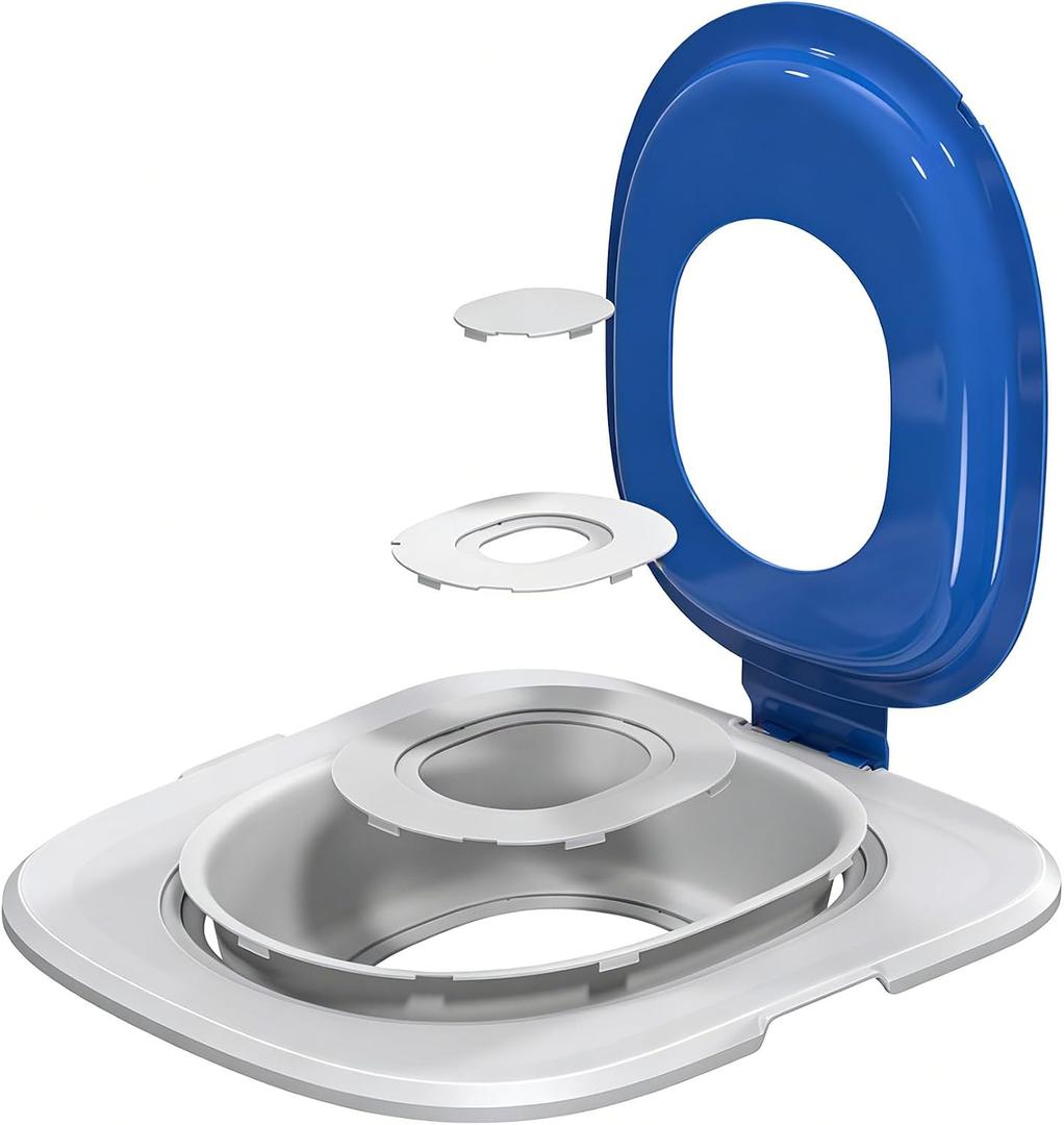 Cat Toilet Trainer Kit | Cat Potty Training Kit | Toilet Training for Cats & Cat BoxBlue
