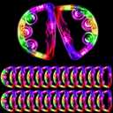 Yunsailing 24 Pack LED Light up Tambourines Musical Flashing Tambourine Toys Handheld Percussion Instrument Glow in The Dark Party Supplies for Teenagers Adults Wedding Party Favors (White, Blue, Pink, Green)