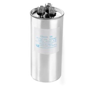 CAP050450440CT CAP050450440RTS CAP050450440RTP 45+5 F/MFD 370/440V AC Round Dual Run Capacitor  Universal Replacement for HVAC A/C Compressor and Fan Motor