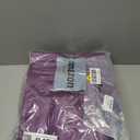 Reginary 50 Pieces Reusable Totes Bag Bulk Shopping Bags Non Woven Grocery handbag with Handles Foldable for Boutiques(Purple)