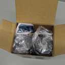 SIMPLETASTE Electric Salt and Pepper Grinder Set with LED Light, Automatic Pepper Mill Shakers with Adjustable Coarseness, One Hand Operation for Kitchen, Dining, Gifting, Space Gray, Battery Operated