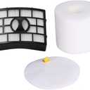 NV752 NV650 AZ1002 Shark Vacuum Filter Replacement for Shark Rotator Powered Lift-Away Vacuum NV650W, NV651, NV652, NV750W, NV751, NV831, NV835, AX950, AZ1000W, AZ1002BRN, XFF650 & XHF650-1 Set