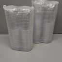 JOLLY CHEF 16 oz Clear Disposable Plastic Cups, 100 Pack Heavy-duty Plastic Cups Tumblers,Perfect for for Halloween, Christmas, and Thanksgiving Parties