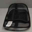 Samyoung Mesh Back Lumbar Support, Back Support Seat Cushion with Breathable Mesh for Office Chairs Car 12 x 16 (Black)