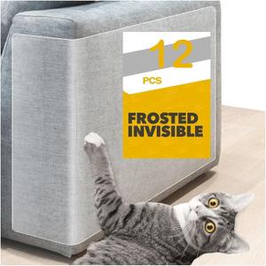 12Pack Anti Cat Scratch Furniture Protector from Cats Claws Scratching for Indoor Cats (12Pack-sofa film)