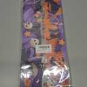 Fuutreo 68.9 ft Halloween Bulletin Board Border Decoration Happy Halloween Banner Pumpkin Ghost Skeleton Bat Wavy Curled Trim Bulletin Board Stickers for School Classroom Home Office Wall Party Decor