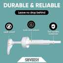 Gallon Pump Dispenser - for Plastic or Glass Bottles  Heavy-Duty Leak Proof for Commercial and Household Use - Plastic Pump for 1 Gallon Jug  Non-BPA Plastic (Pack of 4)