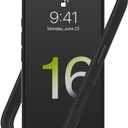 RhinoShield Bumper Case Compatible with iPhone 16 Plus CrashGuard - Shock Absorbent Slim Design Protective Cover 3.5M / 11ft Drop Protection - Black