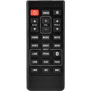 Replace Remote Compatible with Sanyo FWSB415E A FWSB405FS FWSB405F NC302UH NC300UH FWSB426F Soundbar Remote Control, Home Audio Sound Bar System Replace Remote Control