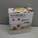 5-Speed Electric Hand Mixer, 800W Handheld Mixer with Turbo for Baking & Cooking, Kitchen Food Mixer with Storage Case & 5 Stainless Steel Attachments (2 Beaters, 2 Dough Hooks, 2 Whisks)-White