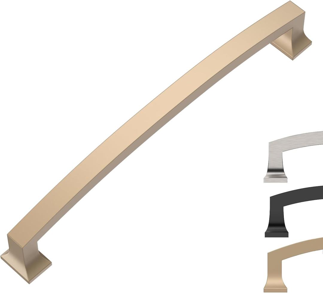 10 Pack Champagne Bronze Cabinet Pulls 7 Inch Handles for Kitchen Cabinets Hardware Drawer Pulls 9B0007