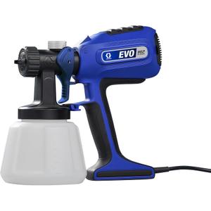 EVO HVLP Handheld Paint and Stain Sprayer with Adjustable Spray Pattern, Blue 