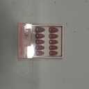 Glamnetic Press On Nails - Fall Mauve | Opaque Muted Blush Mauve Short Oval Fake Nails, Salon Quality | 15 Sizes - 30 Nail Kit with Glue