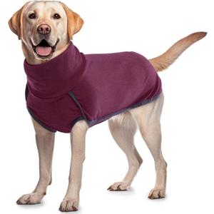 ROZKITCH Soft Warm Sweater Pajamas, Vest for Cold Weather Winter, Elastic Turtleneck, Sleeveless Pullover Clothes, Lightweight Pet Shirt for Small Medium Large Dogs Red L