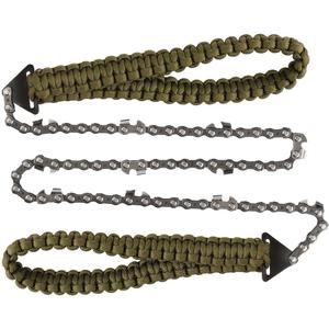 Pocket Chainsaw with Paracord Handle 24 Inches 11 Teeth Folding Chain Hand Saw Fast Wood & Tree Cutting Emergency Survival Gear Best for Camping Backpacking Hiking Hunting