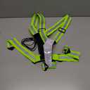 Simket Led Reflective Vest Running Gear, High Visibility Reflective Running Gear Rechargeable Adjustable Led Running Vest, Safety Night Running Gear for Men Women